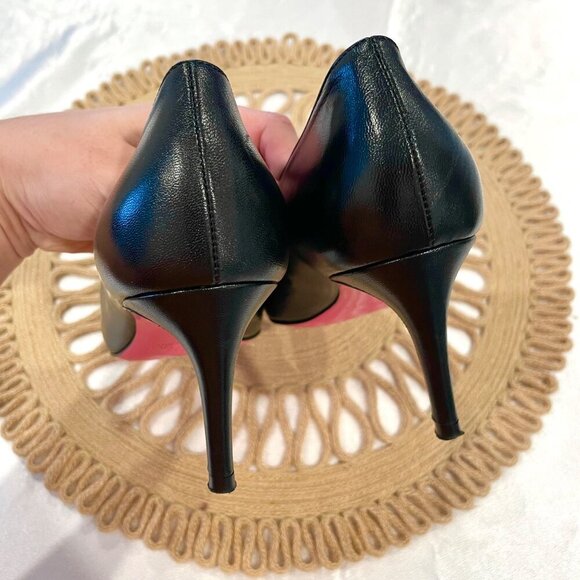 Dee Ocleppo Dee Office Party Logo Pump Black Leather Size EU 38 - Picture 8 of 13